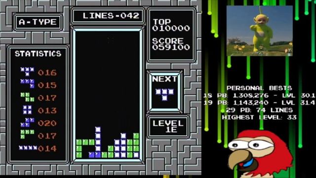 NES Tetris - 82 Lines on Killscreen смотреть онлайн