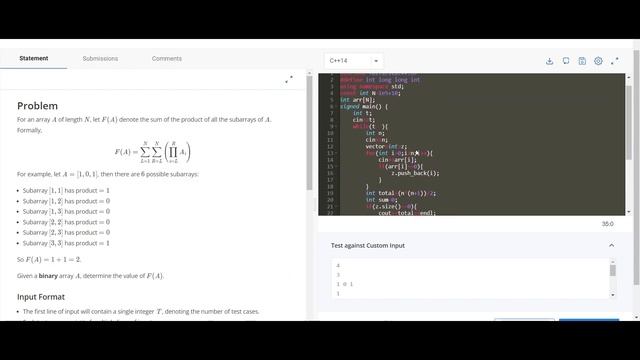 Sum of Product 1 CodeChef solution || Sum of Product 1 solution || July Long Two 2022 Division 4 so смотреть онлайн