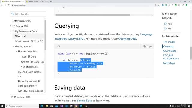 What Is Entity Framework Core? смотреть онлайн