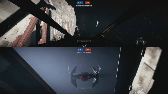 Star Wars Battlefront II Versus X Wing vs Tie Fighter смотреть онлайн
