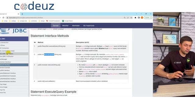 #16 Statement Interface - executeUpdate смотреть онлайн