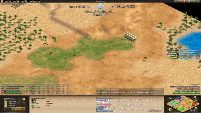AoE2 - Expert 2v2 - Error & Tatoh vs Liereyy & MBL (Game 2) смотреть онлайн