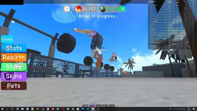 Играю в Симулятор качка Роблокс - Roblox Weight Lifting Simulator 3 смотреть онлайн