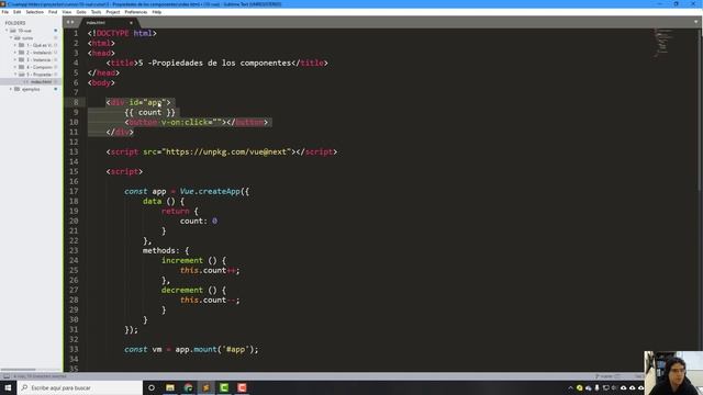 05. Propiedades de los componentes - Fundamentos de VueJS смотреть онлайн