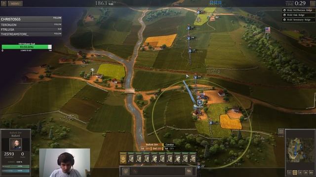 Hard Union Campaign Gettysburg Day 1-2 - Ultimate General: Civil War смотреть онлайн