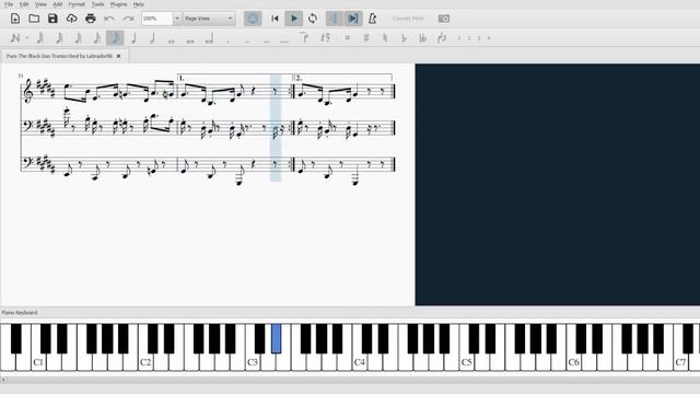 Changed OST - Puro The Black Goo Transcription