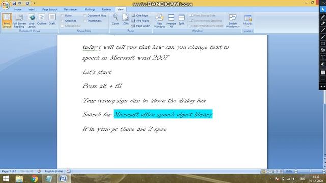how to change text to speech in word 2007 смотреть онлайн