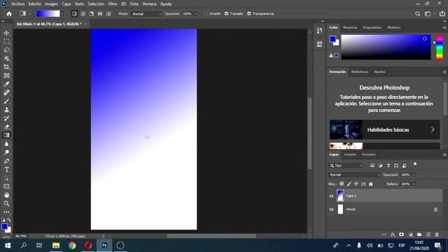 Como Crear Degradados Photoshop CC 2020