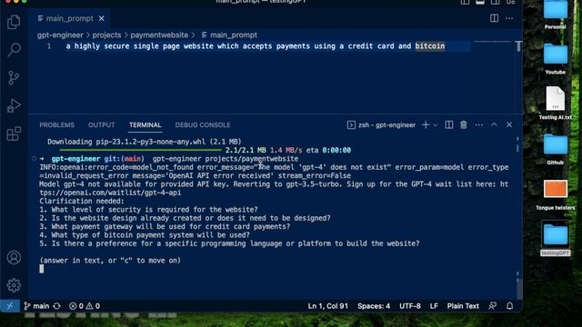 One Prompt Apps with GPT-ENGINEER: A beginner's Guide | Best AI Agent смотреть онлайн