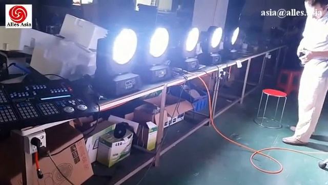 Производство театрально сценического освещения. «Вращающиеся головы» Alles Asia. Китай. смотреть онлайн