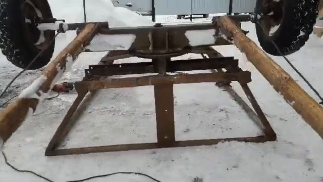 небольшая переделка конной телеги. смотреть онлайн