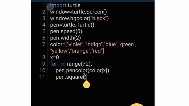 Draw an amazing pattern with just 24 lines of python code on mobile #python #pattern #turtlegraphic смотреть онлайн