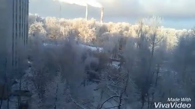 Зимний вид из окна не передашь! смотреть онлайн