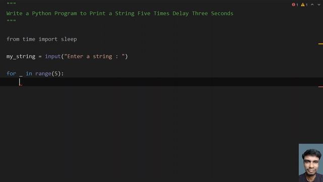 Write a Python Program to Print a String Five Times Delay Three Seconds смотреть онлайн