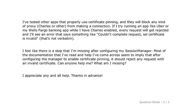 iOS : Alamofire ServerTrustPolicy Certificate Pinning Not Blocking Charles Proxy Swift 3 смотреть онлайн