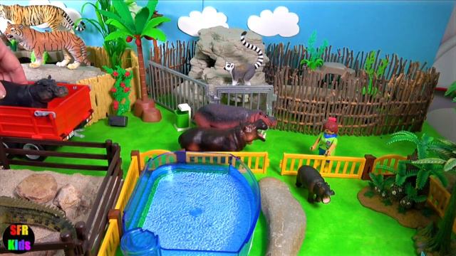 Wild Zoo Animals - Toys Animals For Kids - Learn Animals смотреть онлайн