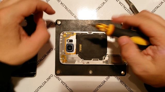 Kako rastaviti Samsung Galaxy S6 SM-G920 rastavljanje disassembly смотреть онлайн