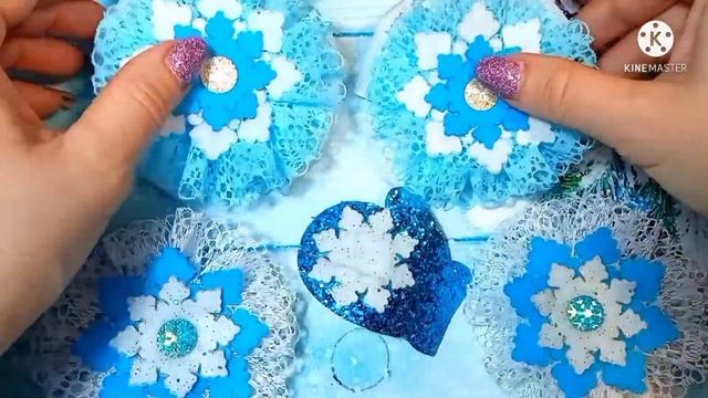 Кружевные Варежки и снежинки ❄️Ссылка на МК в описании к видео ????? смотреть онлайн