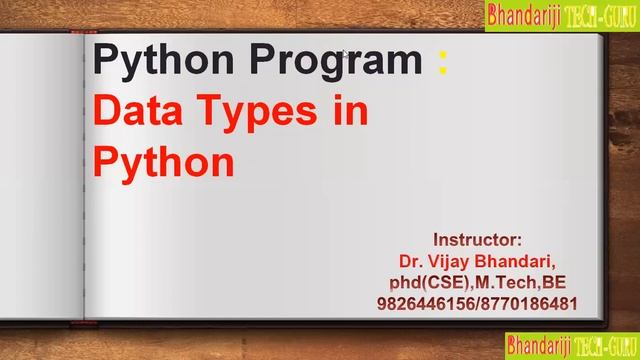 Data Types in Python -Theoretically смотреть онлайн