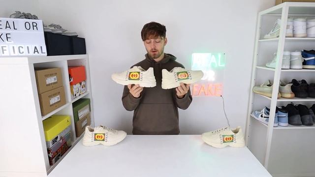 REAL VS FAKE! GUCCI RHYTON SNEAKER COMPARISON! смотреть онлайн