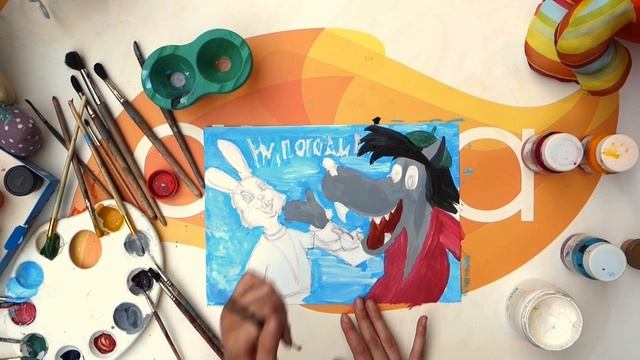 Мастер-класс от Семейного клуба. Живопись гуашью. "Ну, погоди!" смотреть онлайн