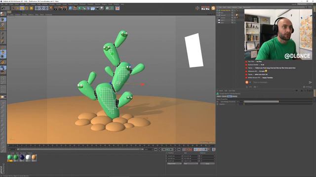 Cactus Buddies 3d Illustration in Cinema 4d // The Practice 193 смотреть онлайн