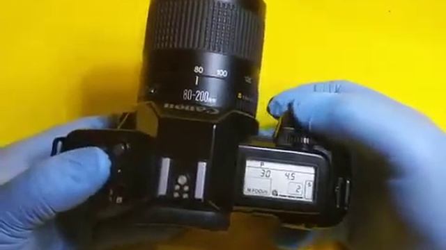 Canon EOS 650 35mm Film SLR Camera with Canon Zoom Lens EF 80-200mm 1:4.5-5.6 II Sn 2188367 смотреть онлайн