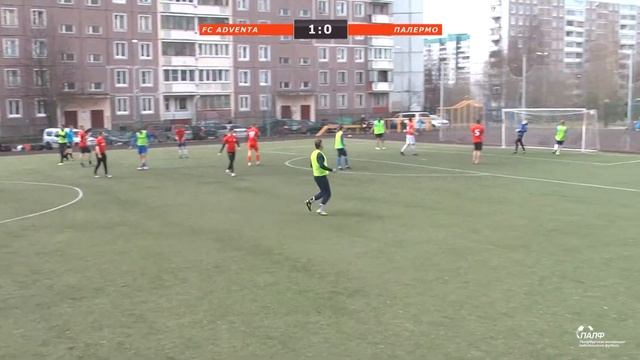 ПАЛФ Чемпионат в СПБ 8х8. FC Adventa - Палермо смотреть онлайн