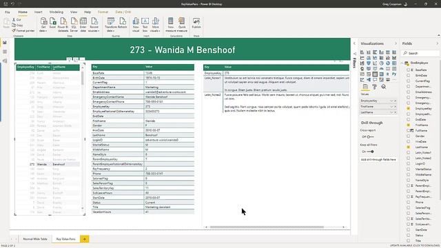 Display wide tables vertically instead of horizontally using key-value pair tables - Hands On Demo! смотреть онлайн