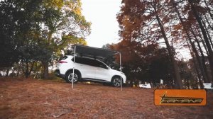 Кассетная полуавтоматическая тент - маркиза для автомобиля Kampina CSA. Лучшая маркиза для кемпера.