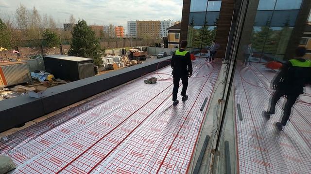 Водяной теплый пол на крыше дома/Подогрев крыши/Rehau смотреть онлайн