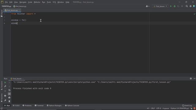 1 - How to create a window in (Python, Tkinter) for desktop applications смотреть онлайн