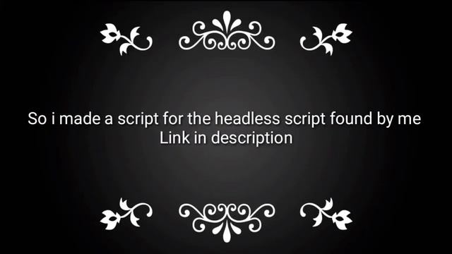 Roblox Headless Script Mod Menu смотреть онлайн