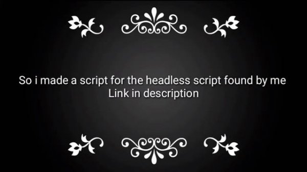 Roblox Headless Script Mod Menu