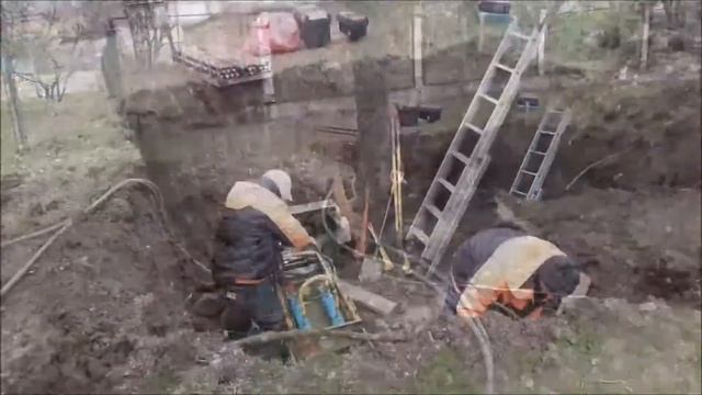 Четыре прокола грунта под дорогой общей длиной 100м. смотреть онлайн