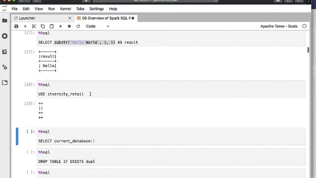Data Engineering Spark SQL - Spark SQL Functions - Validating Functions смотреть онлайн