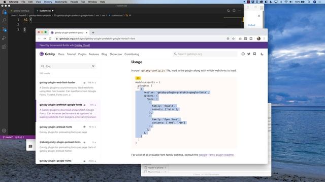 How to Use the Gatsby Plugin "gatsby-plugin-prefetch-google-fonts" for better font performance смотреть онлайн