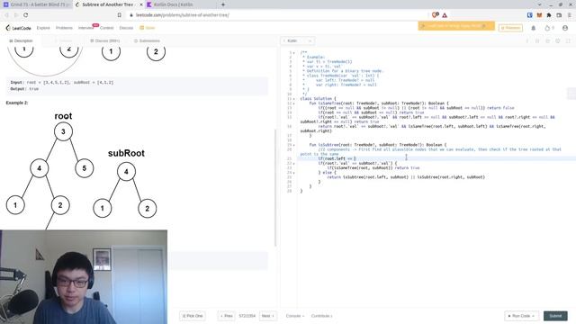 Terrible LeetCode in Kotlin: #572 Subtree of Another Tree смотреть онлайн