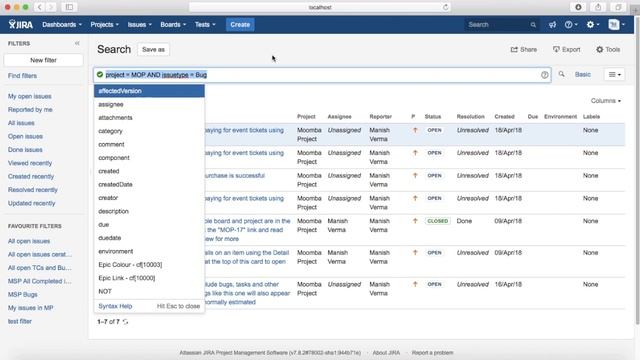 JIRA Tutorial #27 - Advanced Search in JIRA using JQL смотреть онлайн