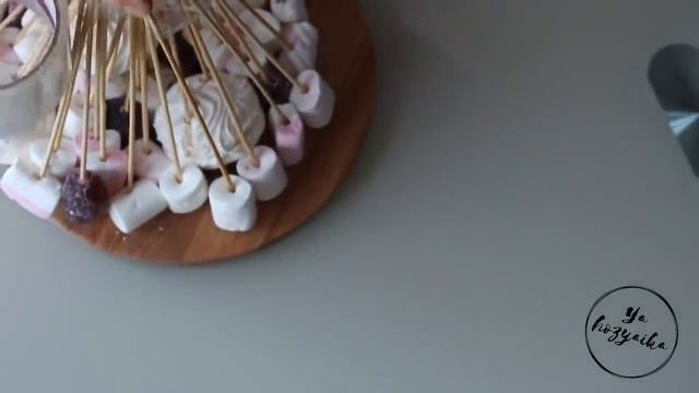 Букет из маршмеллоу своими руками за 15 минут. DIY. Как упаковать букет? смотреть онлайн