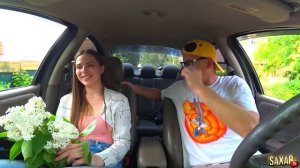 Пранк в машине первое Свидание ? Красавица  Ждала принца а приехал Шепелявый  @SaXaR.Tv