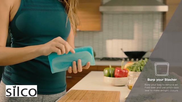 Многоразовые эко контейнеры Silco из платинового силикона смотреть онлайн