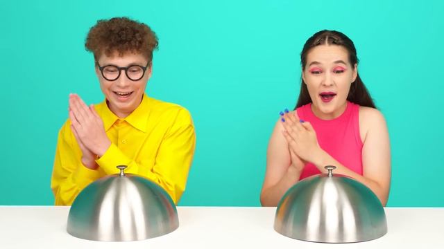 Челлендж Шоколадная еда vs. Настоящая еда #7 от HAHANOM Challenge смотреть онлайн
