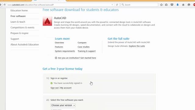 How to get Autocad 2014/2015/2016 free genuine version [HD] смотреть онлайн