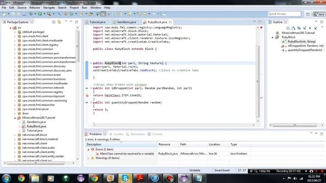Minecraft Forge Mod Tutorial Ep2 Basic Block смотреть онлайн