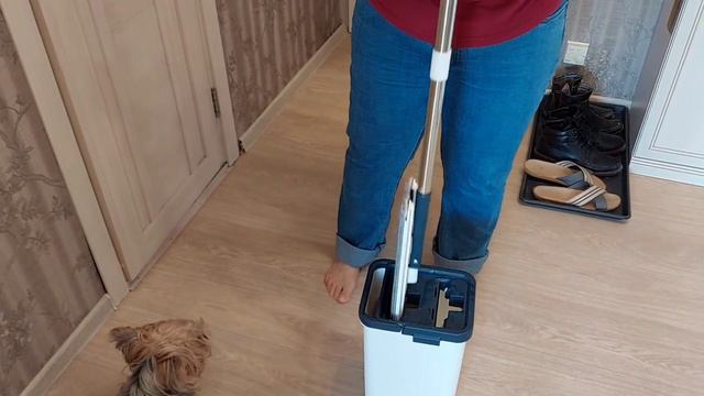 Швабра с отжимом и ведром смотреть онлайн