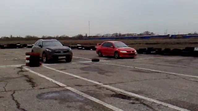Mitsubishi Evolution VIII Vs Infinity FX50s