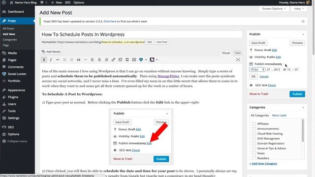 How To Schedule A Post In WordPress смотреть онлайн