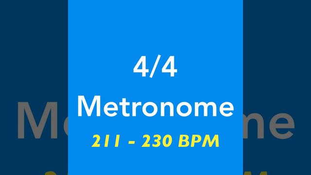220 BPM Metronome | 4/4 смотреть онлайн