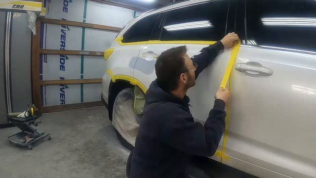 Time-Lapse Toyota Highlander Paint and Prep Tri-Coat White Pearl смотреть онлайн